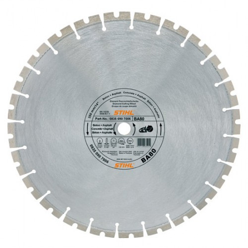 STIHL Diamantový rozbrusovací kotúč - Tvrdé horniny/betón (SB) 400 mm D-SB80