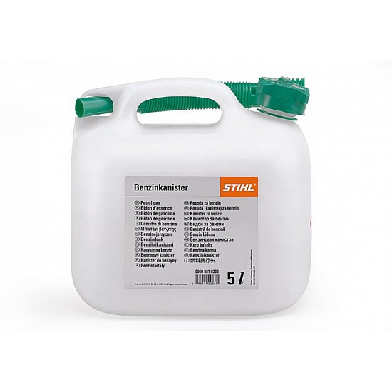 STIHL Kanister na benzín - 10 l, priesvitný