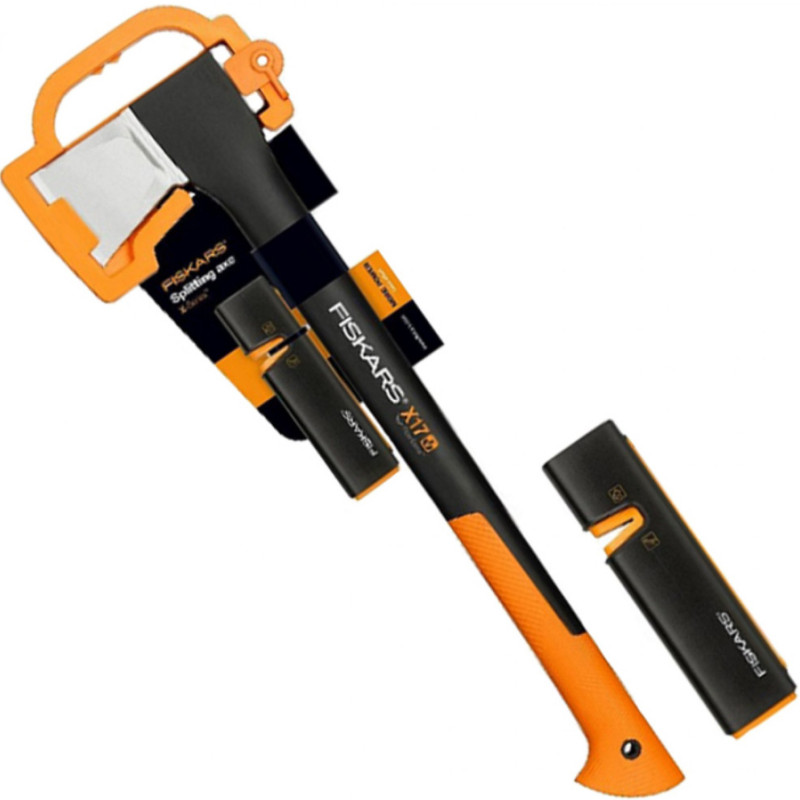 Set Fiskars sekera X17 + ostrič 