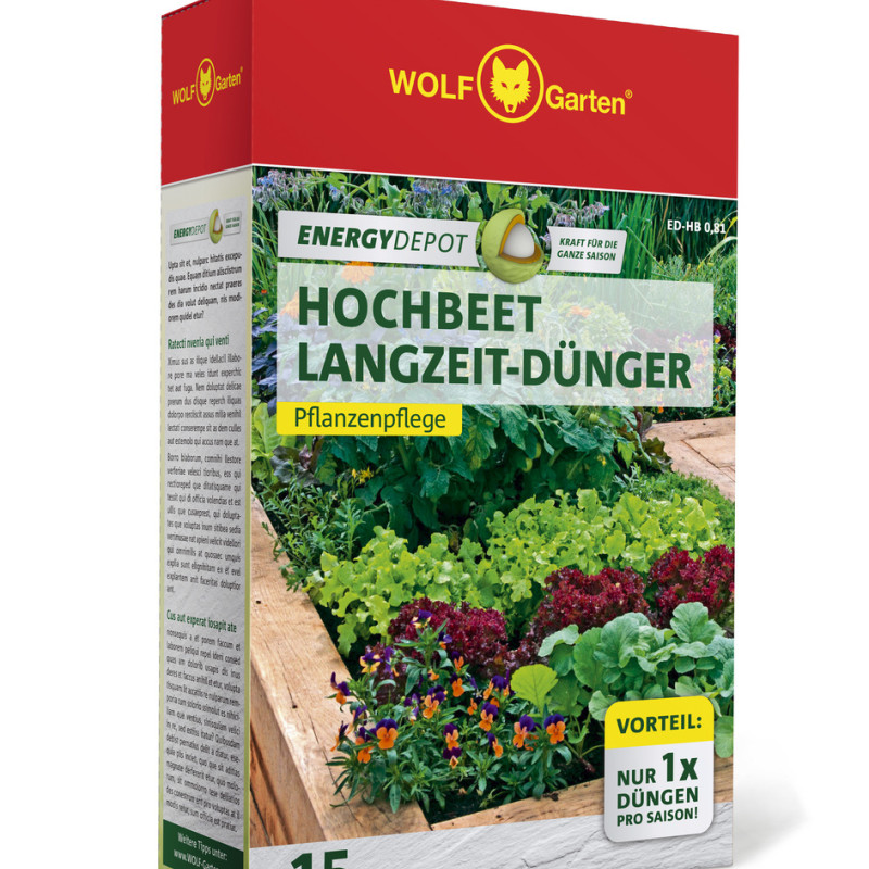WOLF-Garten ED-HB 0,81 D/A ENERGY DEPOT  DLHODOBÉ HNOJIVO NA VYVÝŠENÉ ZÁHONY 0,81 KG