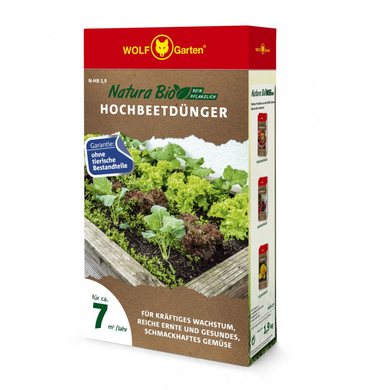 WOLF-Garten N-HB 0,85 CZ/SK/HR/SLO NATURA BIO HNOJIVO NA VYVÝŠENÉ ZÁHONY WOLF-Garten N-HB 0,85 CZ/SK/HR/SLO NATURA BIO HNOJIVO NA VYVÝŠENÉ ZÁHONY