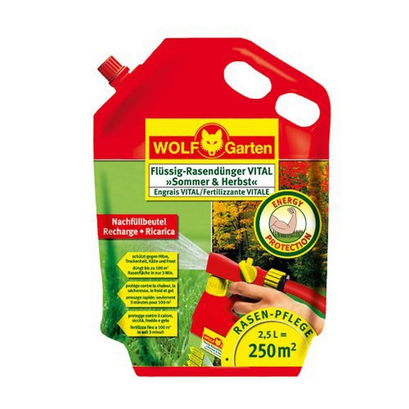 WOLF-Garten LV 250 R TEKUTÉ HNOJIVO VITAL »LETO & JESEŇ«, NÁHRADNÁ NÁPLŇ 2,5L