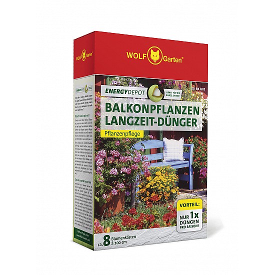 WOLF-Garten ED-BK 0,81 D/A ENERGY DEPOT DLHODOBÉ HNOJIVO NA BALKÓNOVÉ RASTLINY 0,81 KG